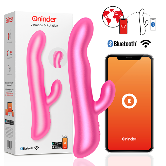 ONINDER - OSLO VIBRATION & ROTATION PINK - FREE APP ONINDER - 2