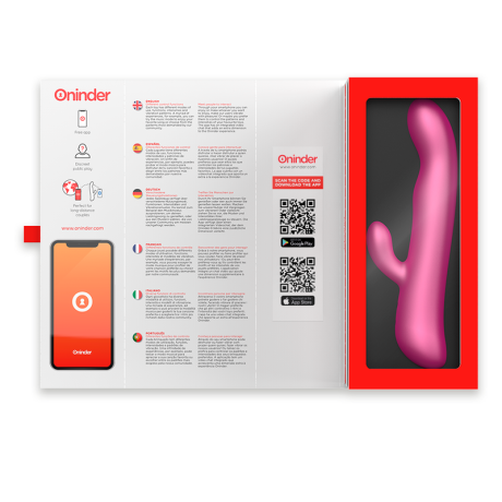 ONINDER - OSLO VIBRATION & ROTATION PINK - FREE APP ONINDER - 7