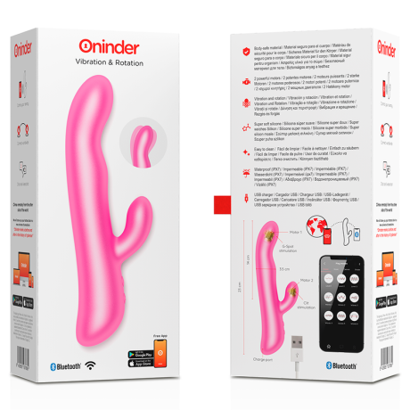 ONINDER - OSLO VIBRATION & ROTATION PINK - FREE APP ONINDER - 8