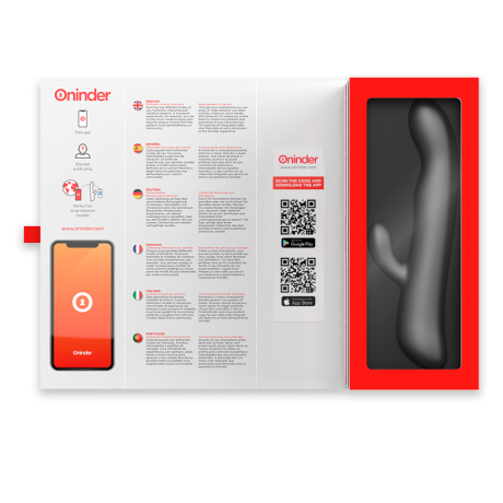 ONINDER - OSLO VIBRATION & ROTATION BLACK - FREE APP ONINDER - 7