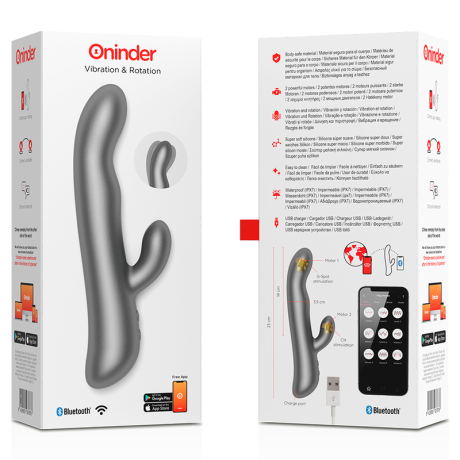 ONINDER - OSLO VIBRATION & ROTATION BLACK - FREE APP ONINDER - 8