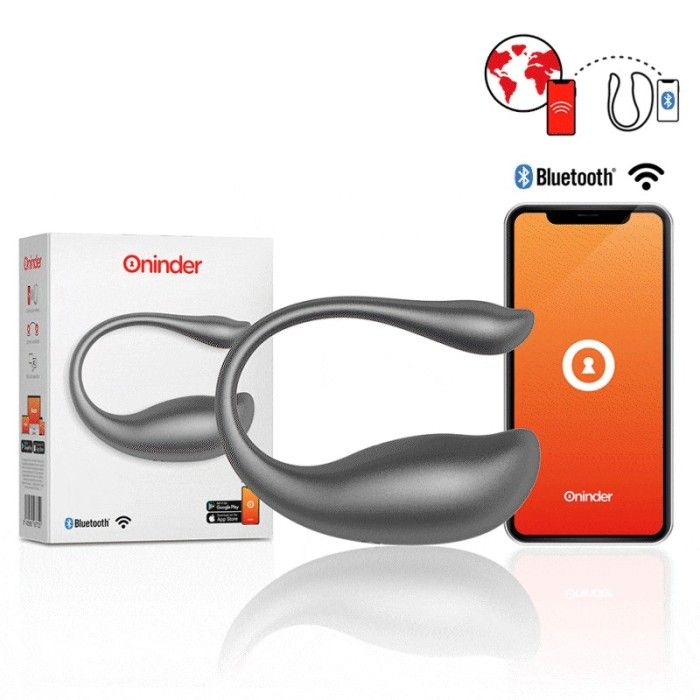 ONINDER - NAIROBI VIBRATING EGG BLACK - FREE APP ONINDER - 1