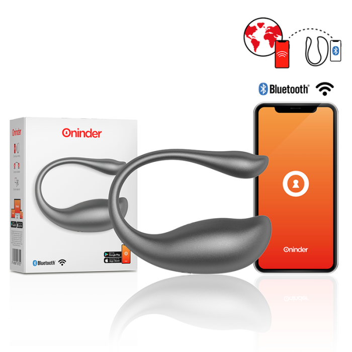 ONINDER - NAIROBI VIBRATING EGG BLACK - FREE APP ONINDER - 2