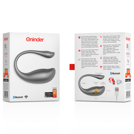 ONINDER - NAIROBI VIBRATING EGG BLACK - FREE APP ONINDER - 7