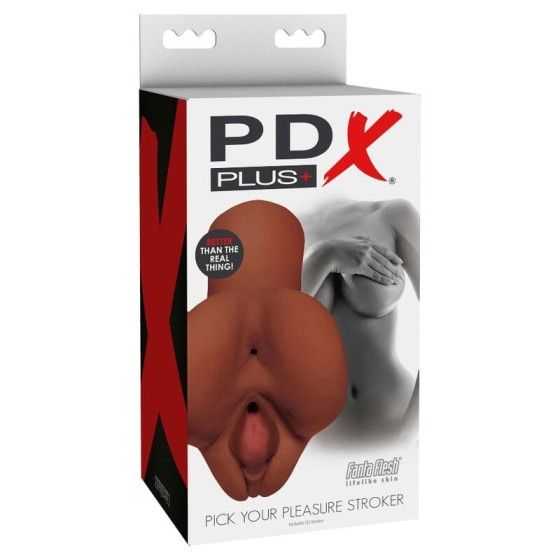 PDX PLUS - PICK YOUR PLEASURE DOUBLE BROWN MASTURBATOR PDX PLUS+ - 4