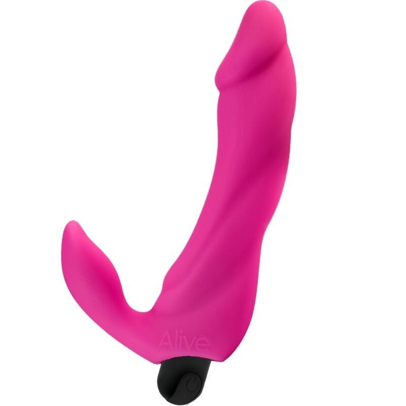 ALIVE - BIFUN PRO VIBRATOR DILDO PINK 14.9 CM ALIVE - 1