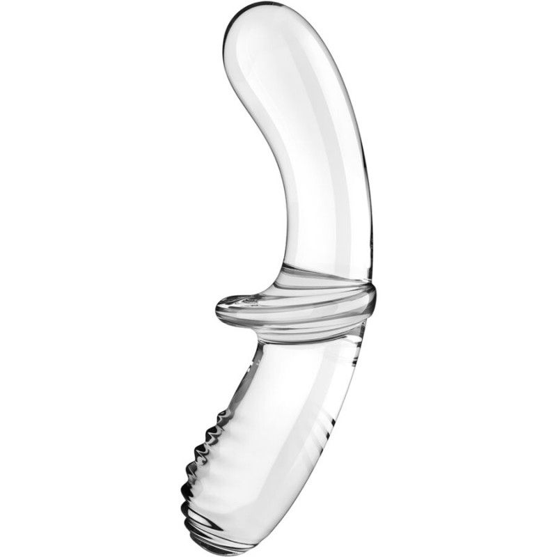 SATISFYER - DOUBLE CRYSTAL DILDO TRANSPARENT SATISFYER CRYSTAL - 1