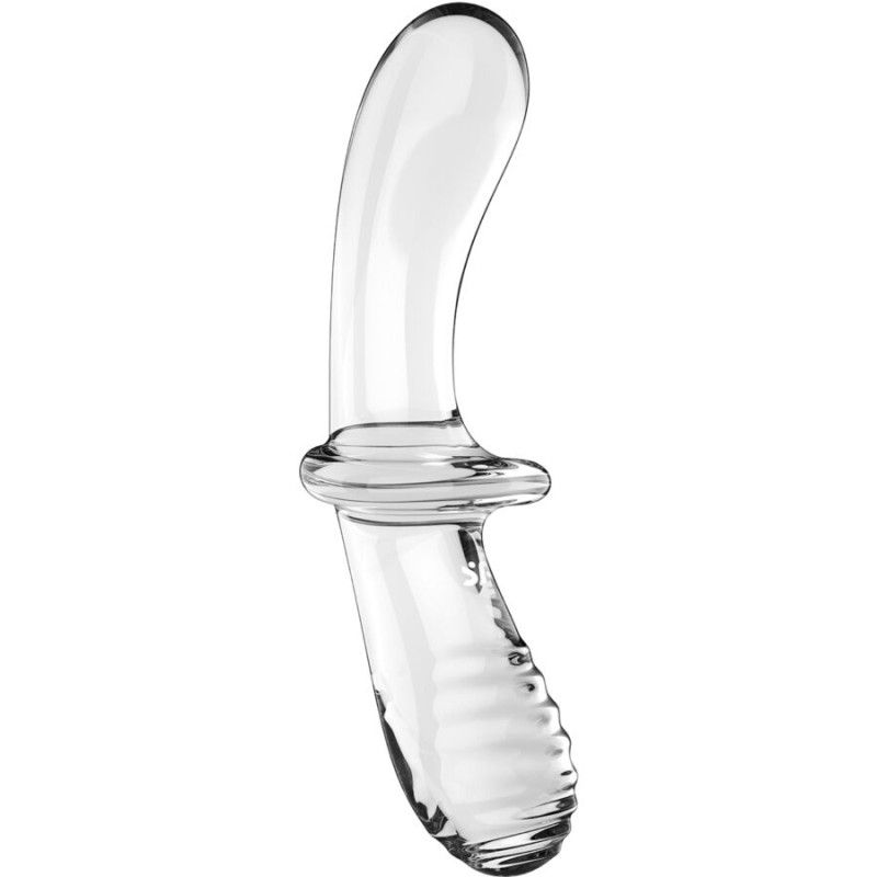 SATISFYER - DOUBLE CRYSTAL DILDO TRANSPARENT SATISFYER CRYSTAL - 2