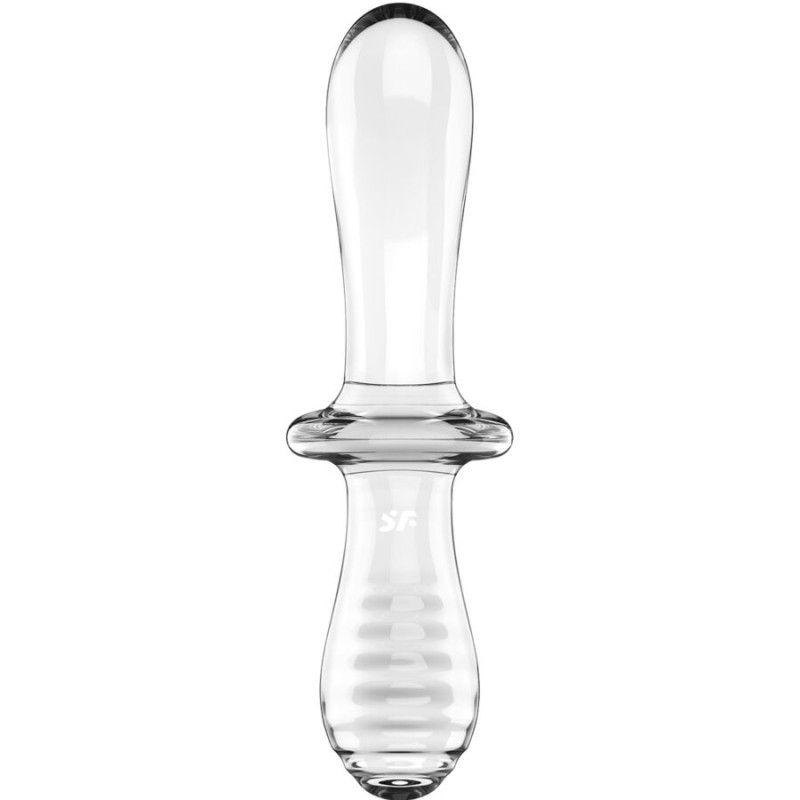 SATISFYER - DOUBLE CRYSTAL DILDO TRANSPARENT SATISFYER CRYSTAL - 3