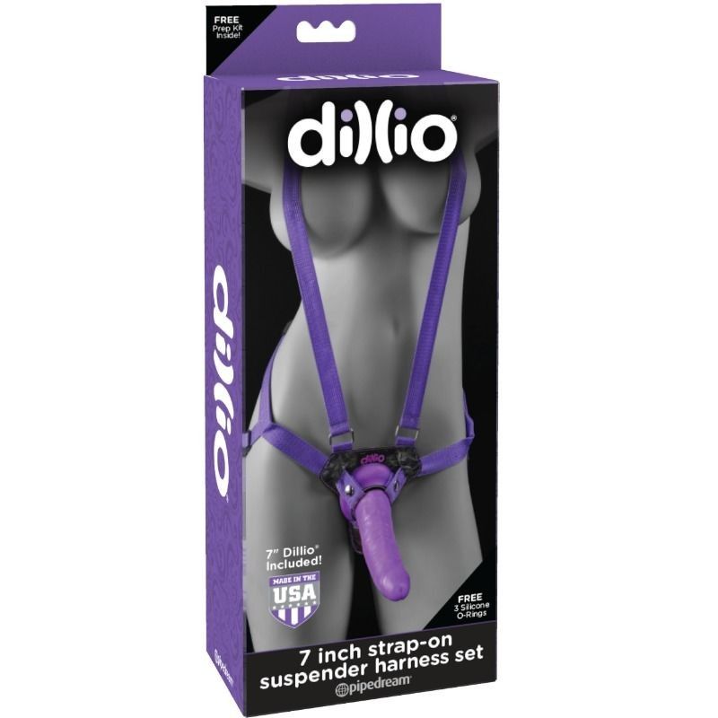 DILLIO - 7 INCH STRAP-ON  SUSPENDER HARNESS SET DILLIO - 1