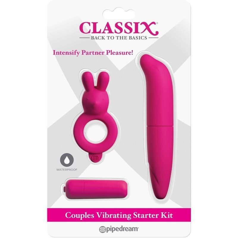 CLASSIX - KIT FOR COUPLES WITH RING, BULLET AND STIMULATOR PINK CLASSIX - 6