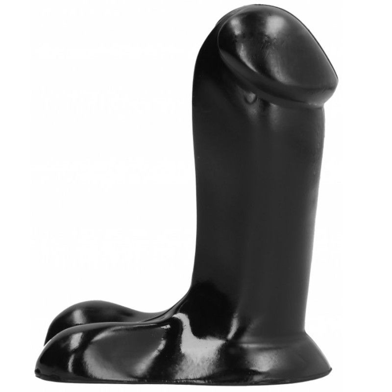 ALL BLACK - DILDO REALISTIC 14 CM ALL BLACK - 2