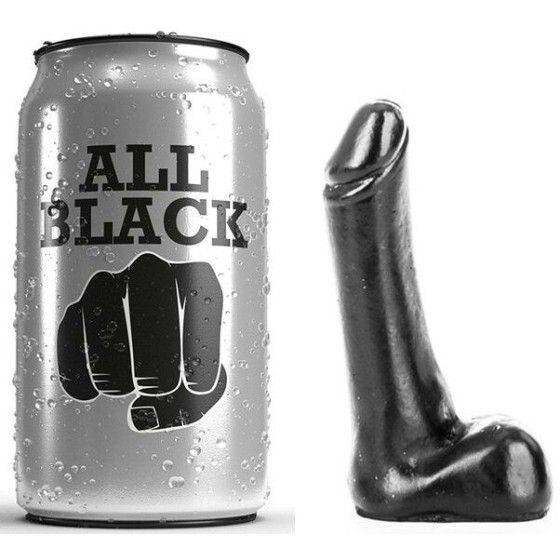 ALL BLACK - DILDO 9 CM ALL BLACK - 1