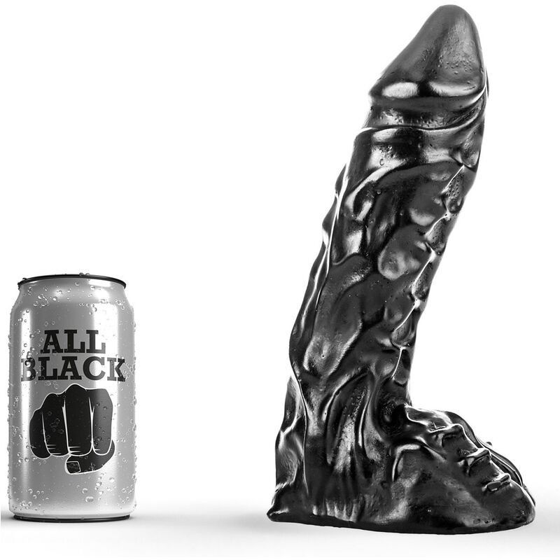 ALL BLACK - DILDO 23 CM ALL BLACK - 1