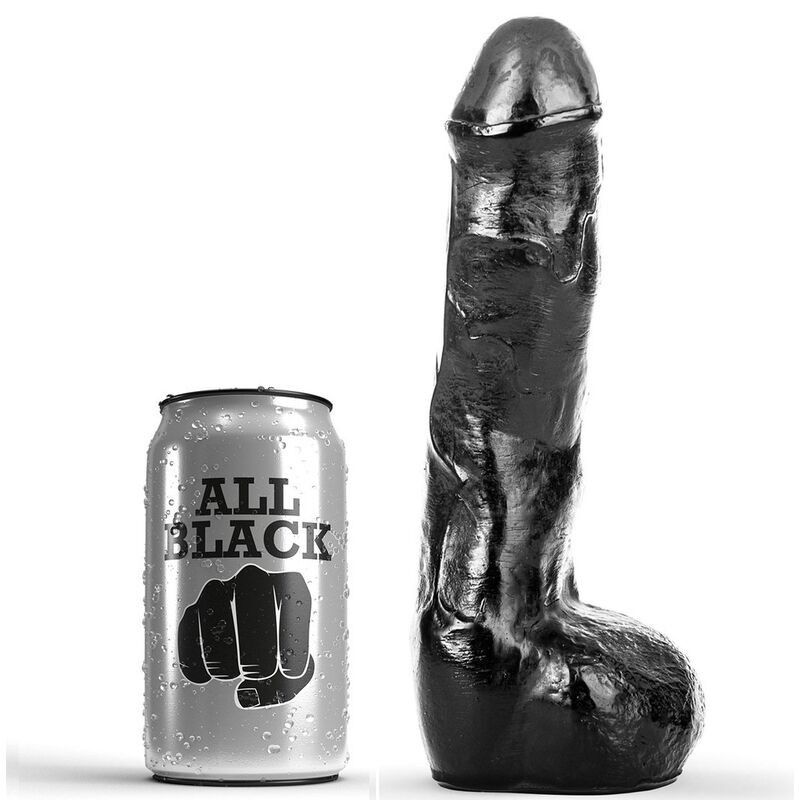 ALL BLACK - PENE REALISTIC ANAL 20 CM ALL BLACK - 1