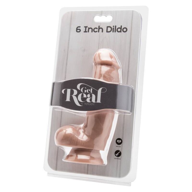 GET REAL - DILDO 12 CM WITH BALLS SKIN GET REAL - 2