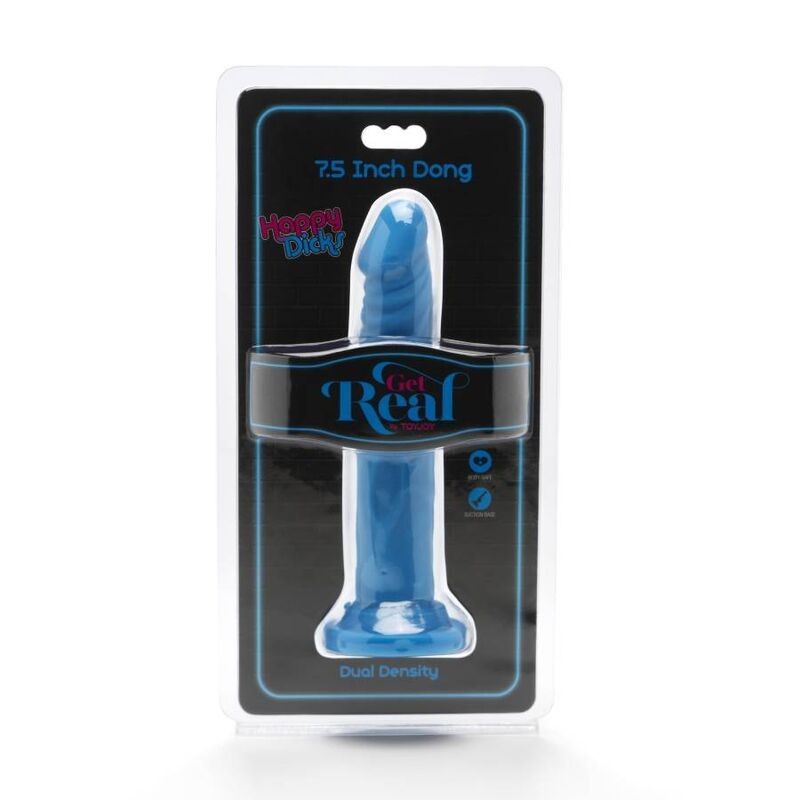 GET REAL - HAPPY DICKS DONG 19 CM BLUE GET REAL - 2