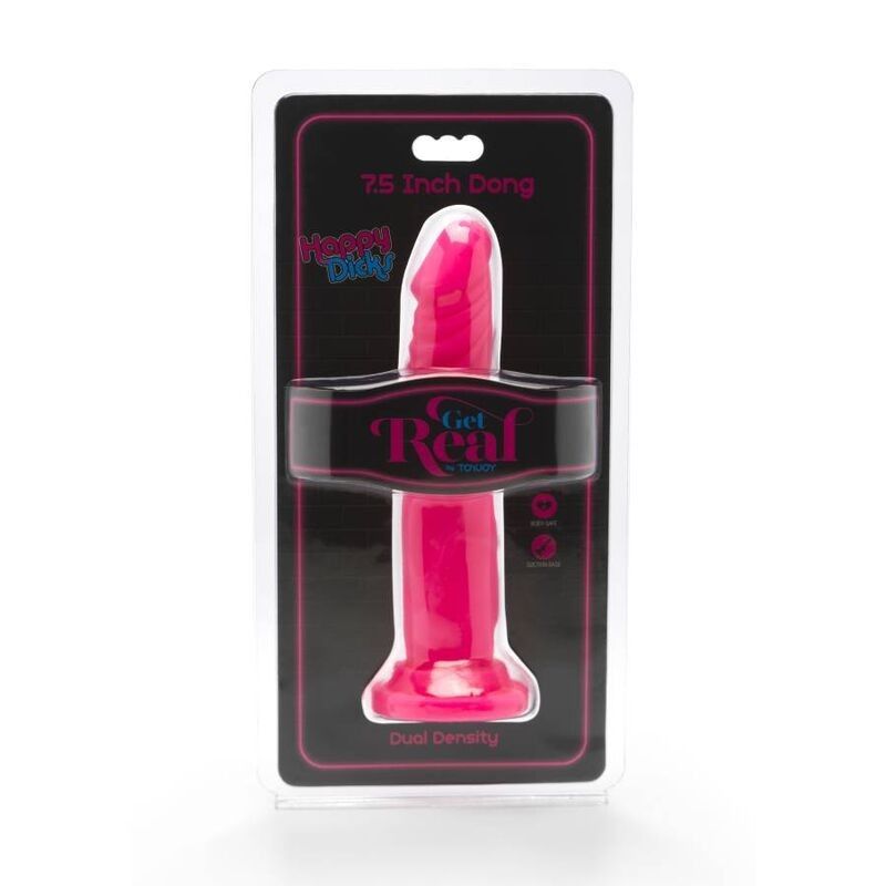 GET REAL - HAPPY DICKS DONG 19 CM PINK GET REAL - 2