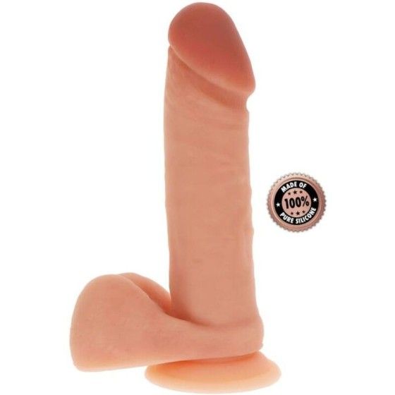 GET REAL - SILICONE DILDO 20,5 CM W BALLS SKIN GET REAL - 1