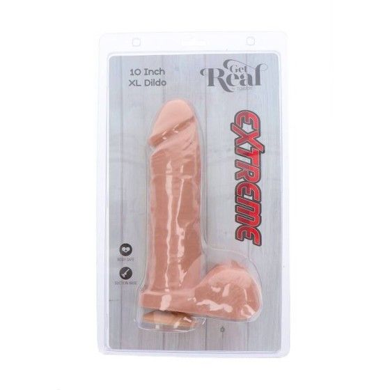 GET REAL - EXTREME XL DILDO 25,5 CM SKIN GET REAL - 5