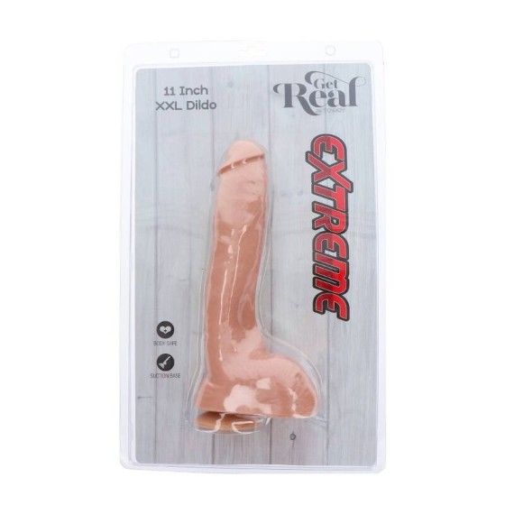 GET REAL - EXTREME XXL DILDO 28 CM SKIN GET REAL - 5