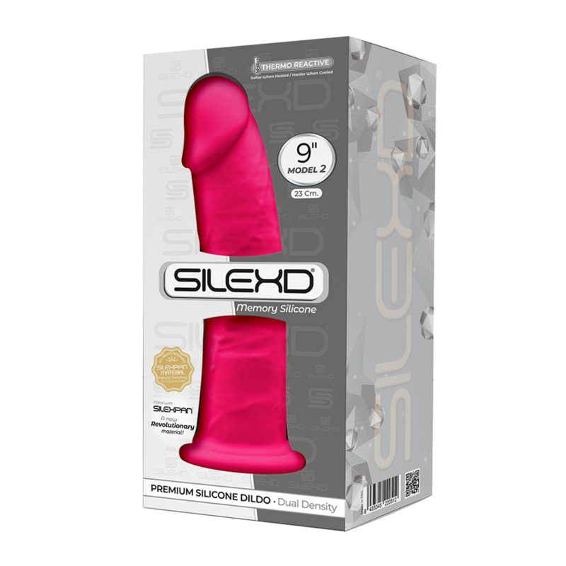 SILEXD - MODEL 2 REALISTIC PENIS PREMIUM SILEXPAN SILICONE FUCHSIA 23 CM SILEXD - 3