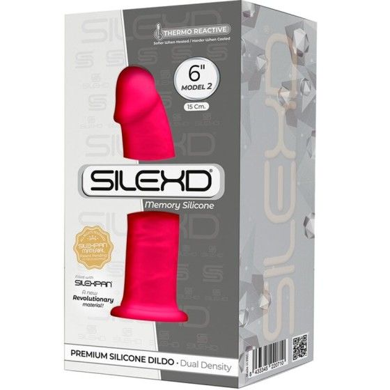 SILEXD - MODEL 2 REALISTIC PENIS PREMIUM SILEXPAN SILICONE FUCHSIA 15 CM SILEXD - 3