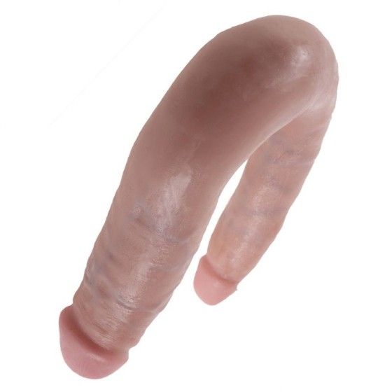 KING COCK - U-SHAPED SMALL DOUBLE TROUBLE FLESH 12.7 CM KING COCK - 3