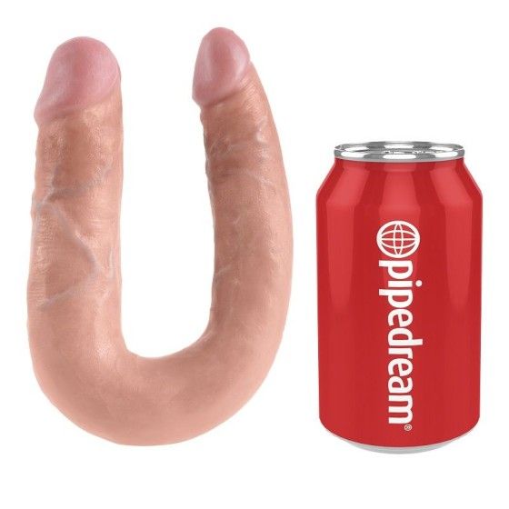 KING COCK - U-SHAPED MEDIUM DOUBLE TROUBLE FLESH 13.9 CM KING COCK - 4