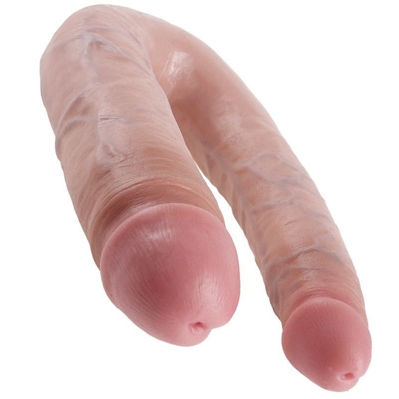 KING COCK - U-SHAPED LARGE DOUBLE TROUBLE FLESH 17.8 CM KING COCK - 3