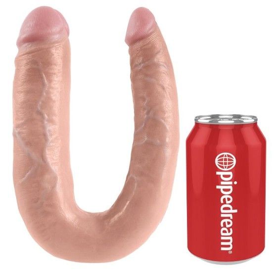 KING COCK - U-SHAPED LARGE DOUBLE TROUBLE FLESH 17.8 CM KING COCK - 4
