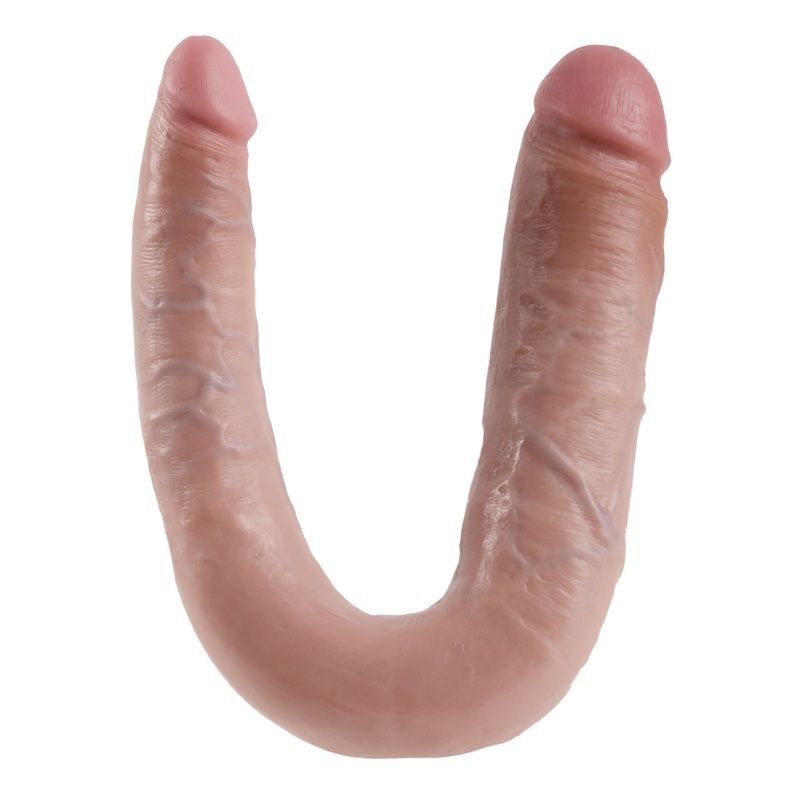 KING COCK - U-SHAPED LARGE DOUBLE TROUBLE FLESH 17.8 CM KING COCK - 5