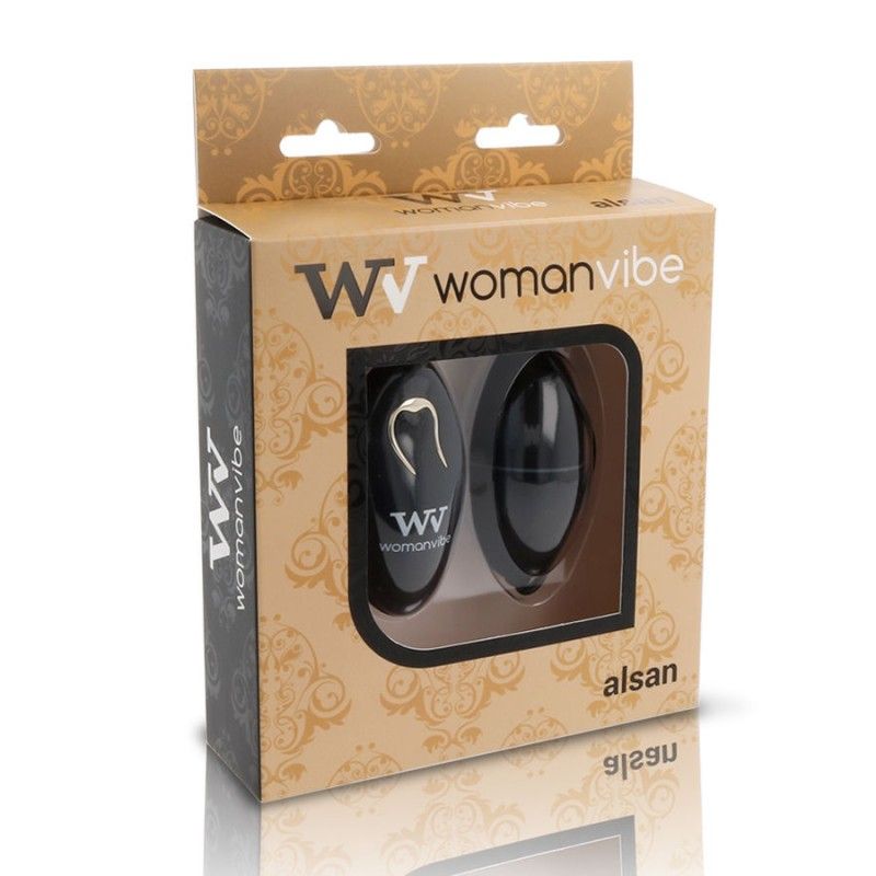 WOMANVIBE - ALSAN EGG REMOTE CONTROL BLACK SILICONE BLACK WOMANVIBE - 3