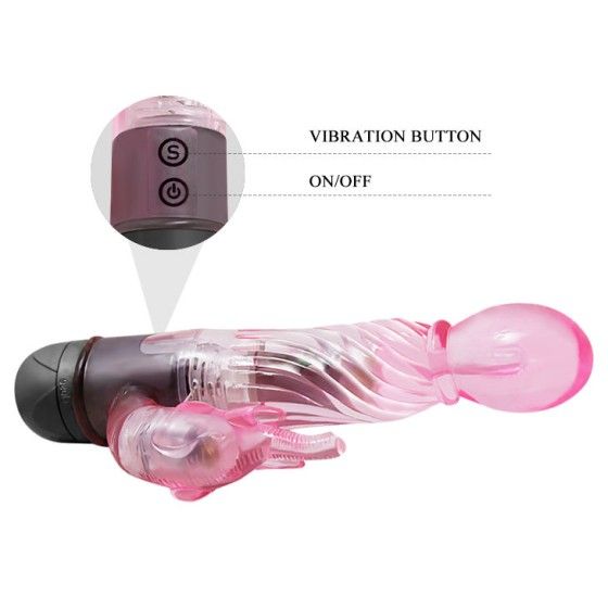 BAILE - GIVE YOU A KIND OF LOVER VIBRATOR WITH PINK RABBIT 10 MODES BAILE VIBRATORS - 7