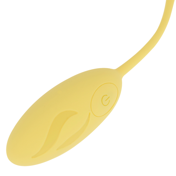 OHMAMA - TEXTURED VIBRATING EGG 10 MODES YELLOW OHMAMA STIMULATING - 4