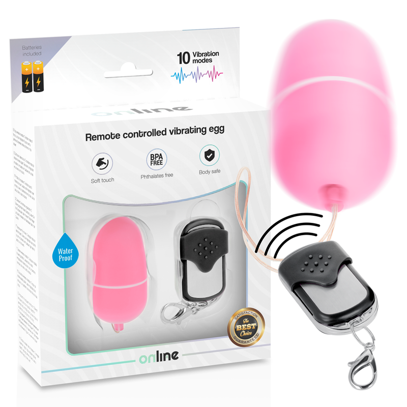 ONLINE - REMOTE CONTROL VIBRATING EGG M PINK ONLINE - 2