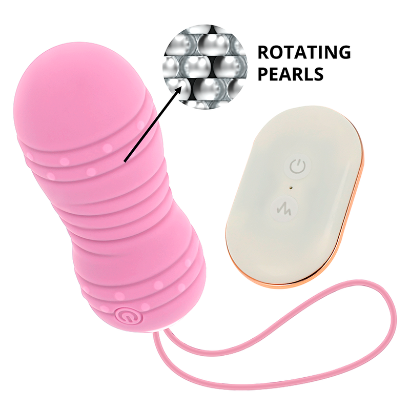 OHMAMA - REMOTE CONTROL EGG 7 MODES ROTATION PINK OHMAMA STIMULATING - 3