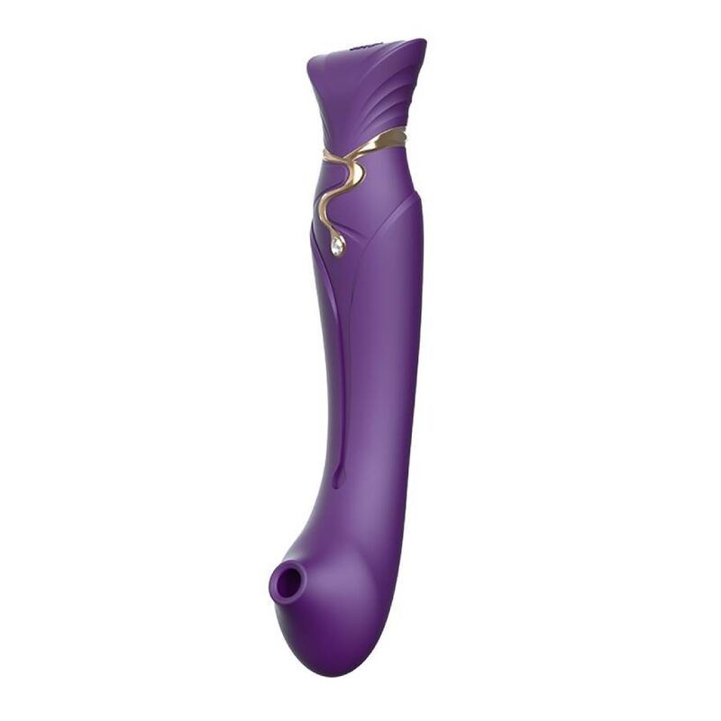 ZALO - QUEEN SET PULSE WAVE CLIT STIM PURPLE ZALO - 4