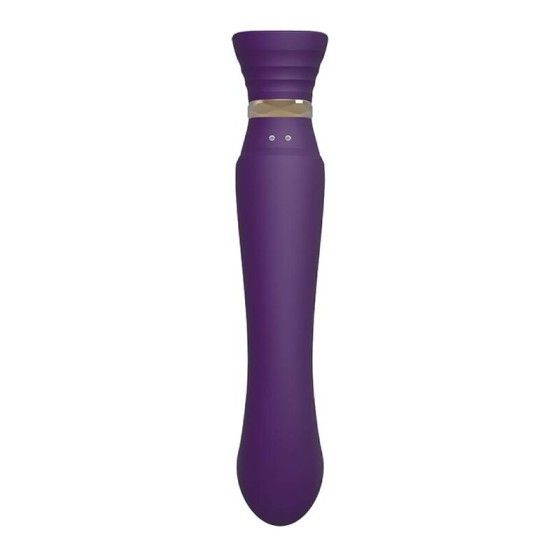 ZALO - QUEEN SET PULSE WAVE CLIT STIM PURPLE ZALO - 9