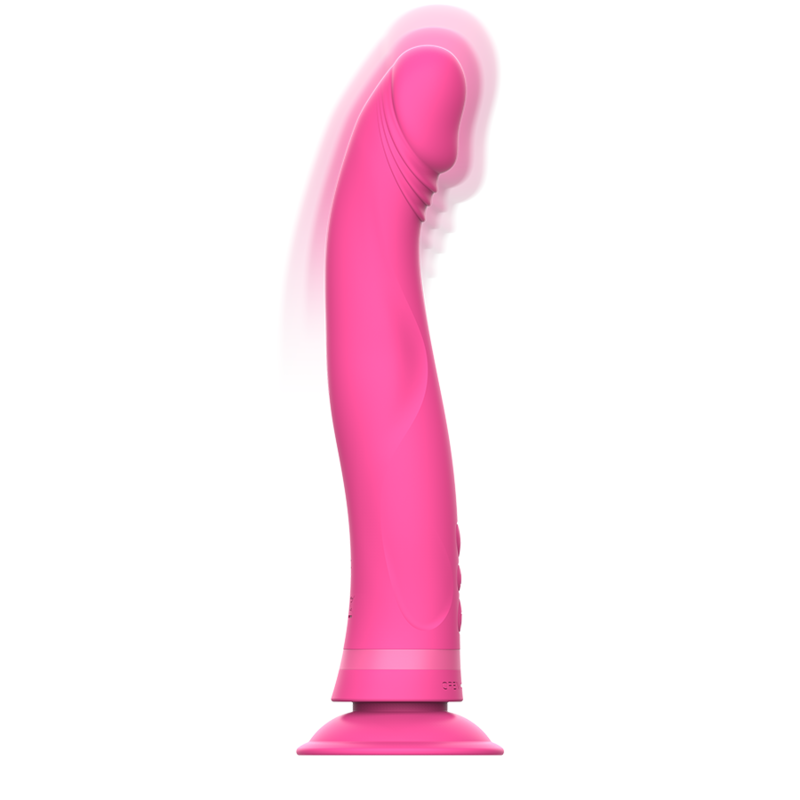 INTENSE - MICHELANGELO PINK SILICONE VIBRATOR DILDO INTENSE FUN - 2