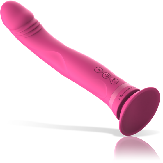 INTENSE - MICHELANGELO PINK SILICONE VIBRATOR DILDO INTENSE FUN - 6