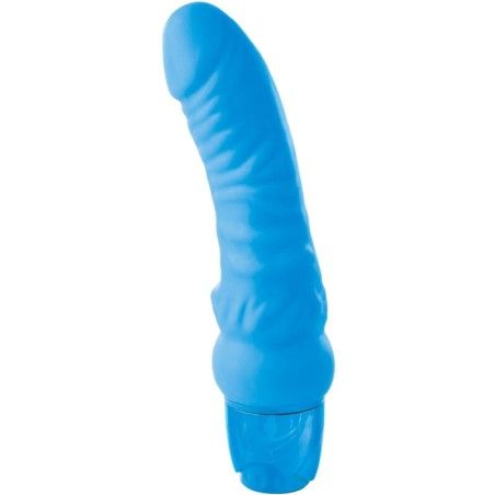 CLASSIX - VIBRATING DILDO MR. RIGHT MULTI-SPEED 15.5 CM BLUE