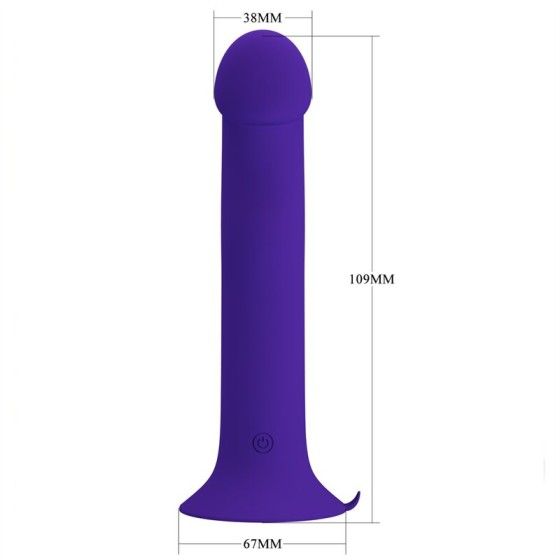 PRETTY LOVE - MURRAY YOUTH VIBRATING DILDO & RECHARGEABLE VIOLET PRETTY LOVE YOUTH - 4