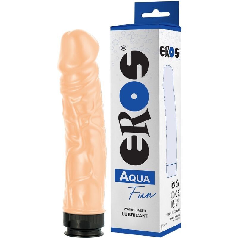 EROS - AQUA FUN DILDO AND WATERBASED LUBRICANT EROS TOY BOTTLES - 1