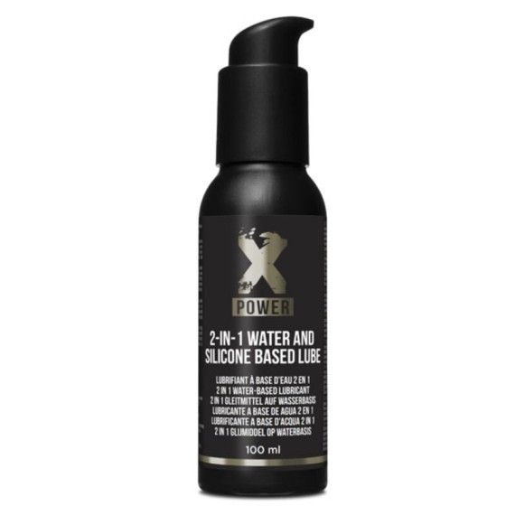 XPOWER - 2-IN-1 WATER AND SILICONE BASED LUBE 100 ML XPOWER - 1