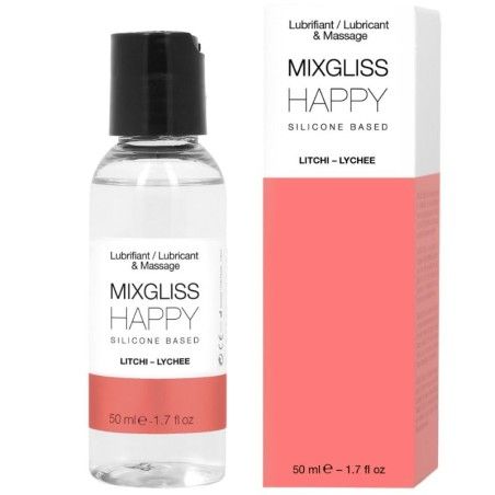 MIXGLISS - HAPPY LITCHI SILICONE LUBRICANT 50 ML