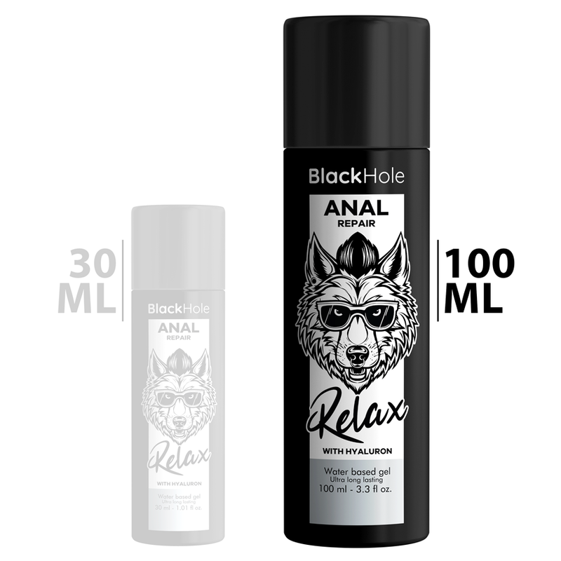 BLACK HOLE - ANAL REPAIR WATER BASED RELAX WITH HYALURON 100 ML BLACK HOLE - 2