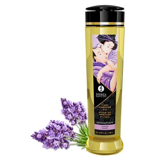 SHUNGA - SENSATION EROTIC MASSAGE OIL 240 ML SHUNGA OILS - 1