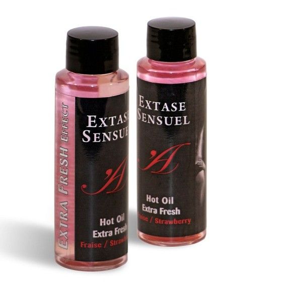 EXTASE SENSUAL - MASSAGE OIL WITH EXTRA FRESH STRAWBERRY EFFECT 100 ML EXTASE SENSUAL - 1