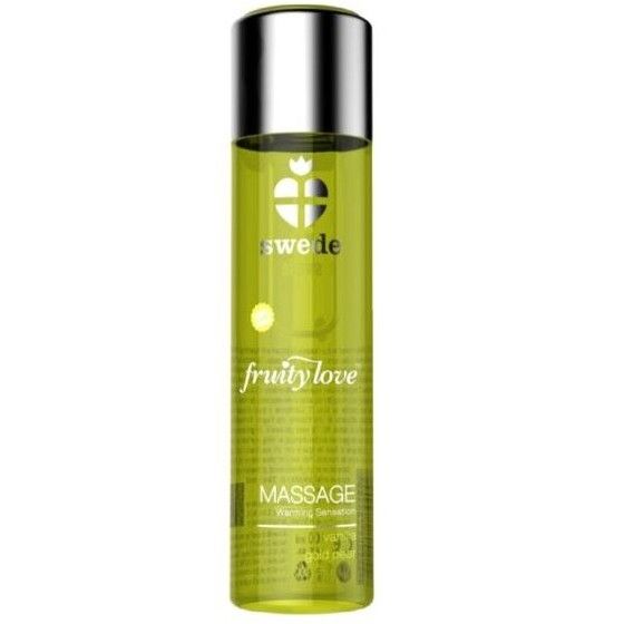 SWEDE - FRUITY LOVE WARMING EFFECT MASSAGE OIL VANILLA AND GOLD PEAR 60 ML.